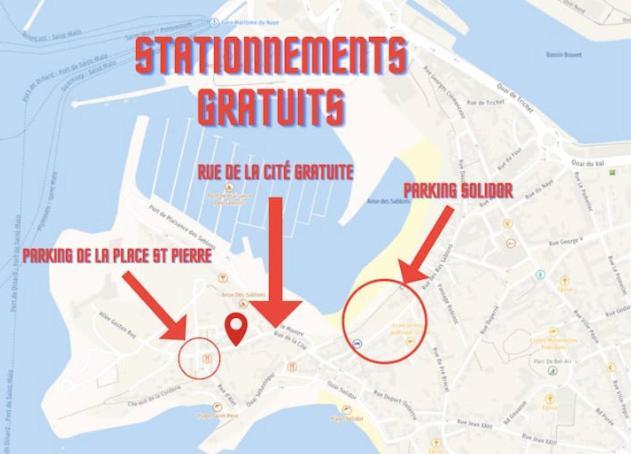 Aquaroom Rdc - 50m - Rue Gratuite Appartement Saint-Malo
